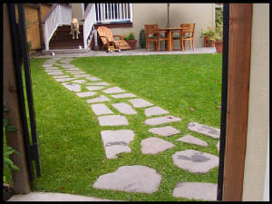 lawn and patio after 1